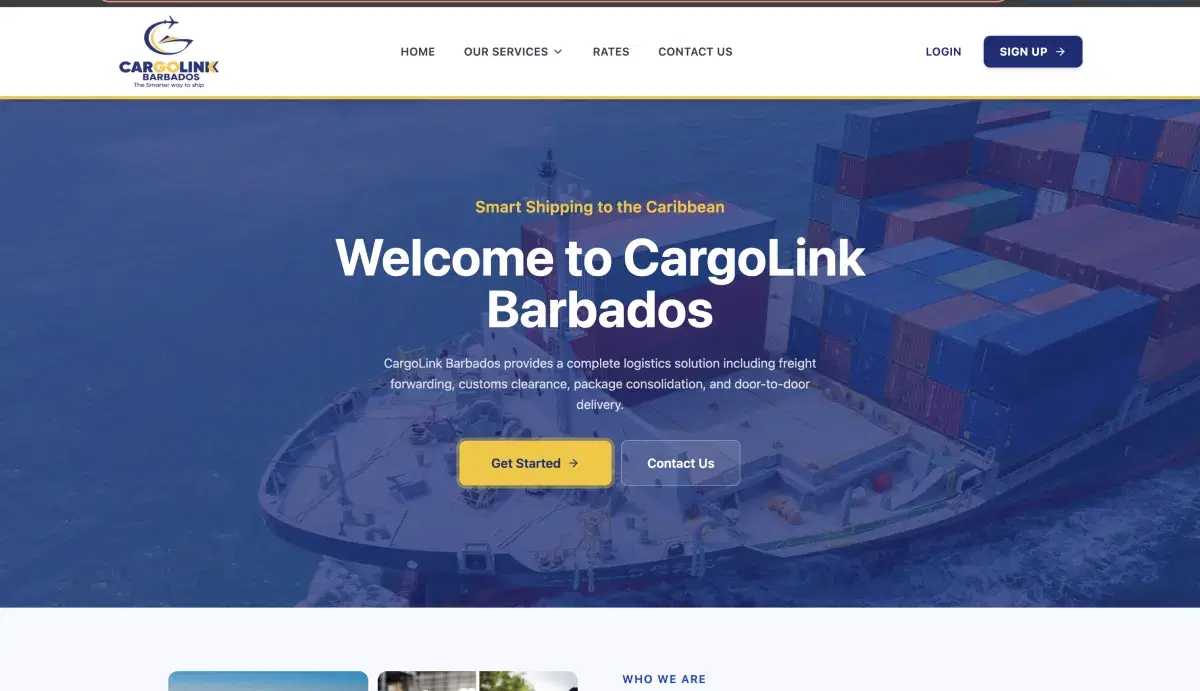 CargoLink Barbados screenshot